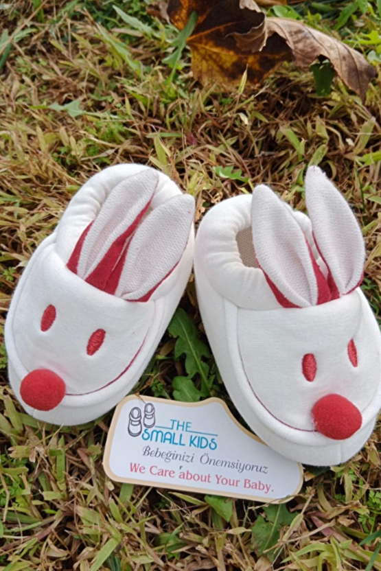 Beyaz Renkli İci Pamuklu Bilek Kismi Lastikli Organik Ortopedik Cocuk Bebek İlkadim Patik Kanvas Sneaker Casual Ayakkabi