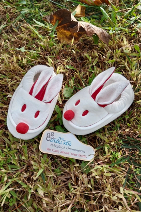 Beyaz Renkli İci Pamuklu Bilek Kismi Lastikli Organik Ortopedik Cocuk Bebek İlkadim Patik Kanvas Sneaker Casual Ayakkabi
