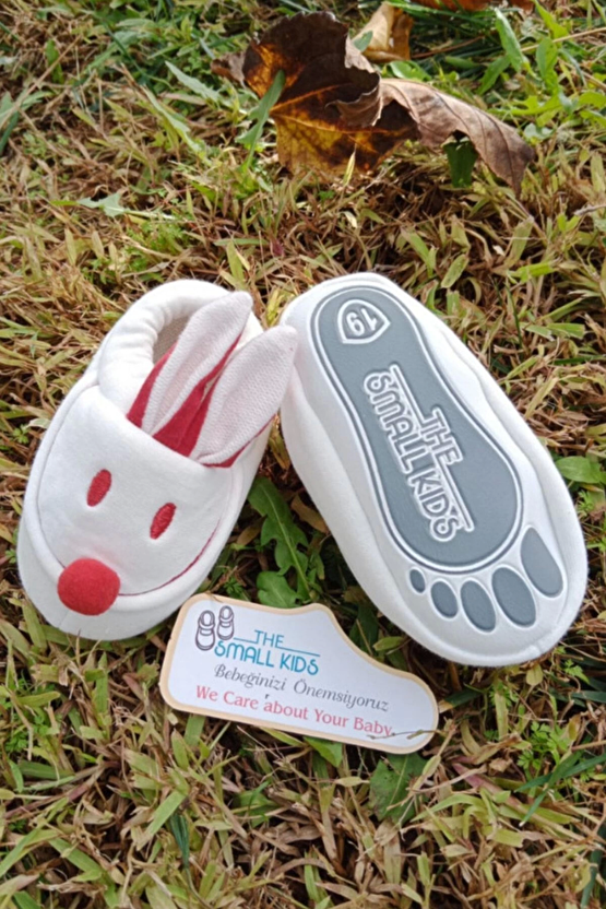 Beyaz Renkli İci Pamuklu Bilek Kismi Lastikli Organik Ortopedik Cocuk Bebek İlkadim Patik Kanvas Sneaker Casual Ayakkabi