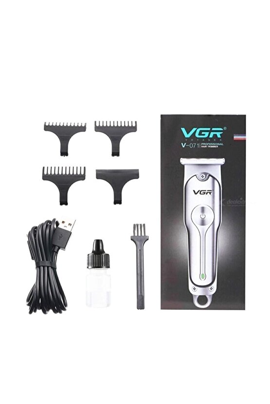 V-071 Mini Şarjlı Metal Profesyonel Saç Sakal Tıraş Makinesi
