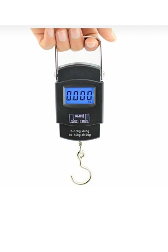 Elektronik Dijital El Kantarı 50 Kg Terazi Tartı 10 Gr Hassasiyet Nanopro