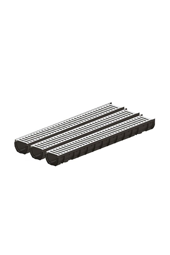 Garage Pack Galvaniz Izgaralı Dranaj Garaj Kanal Paketi 3 Mt