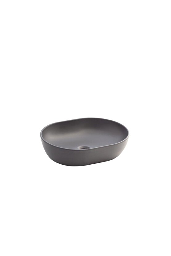 Alto Mat Antrasit 50 Cm Tezgah Üstü Lavabo