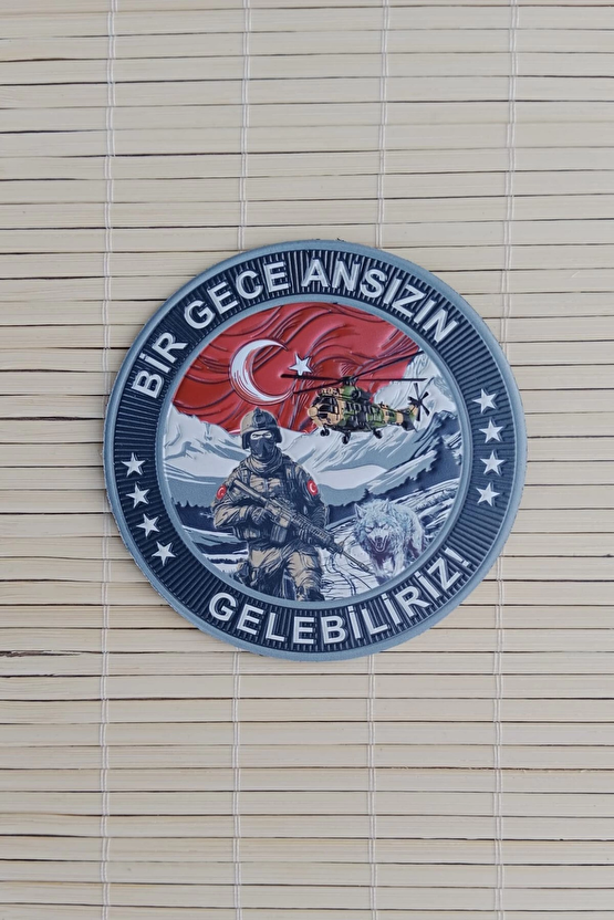 Bir Gece Ansizin Gelebiliriz 3d Tpu Termoplastik Silikon Kabartma Nakis İslemeli Arma Patch Pec