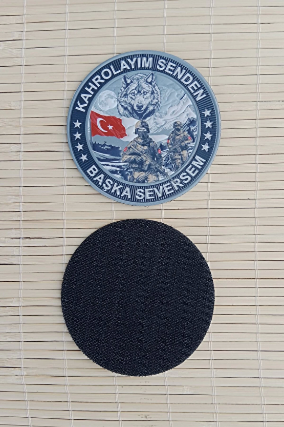 Kahrolayim Senden Baskasi Seversem 3d Tpu Termoplastik Silikon Kabartma Nakis İslemeli Arma Pec Patch