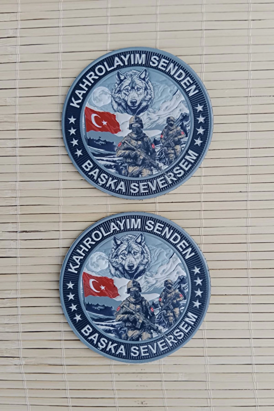 Kahrolayim Senden Baskasi Seversem 3d Tpu Termoplastik Silikon Kabartma Nakis İslemeli Arma Patch Pec