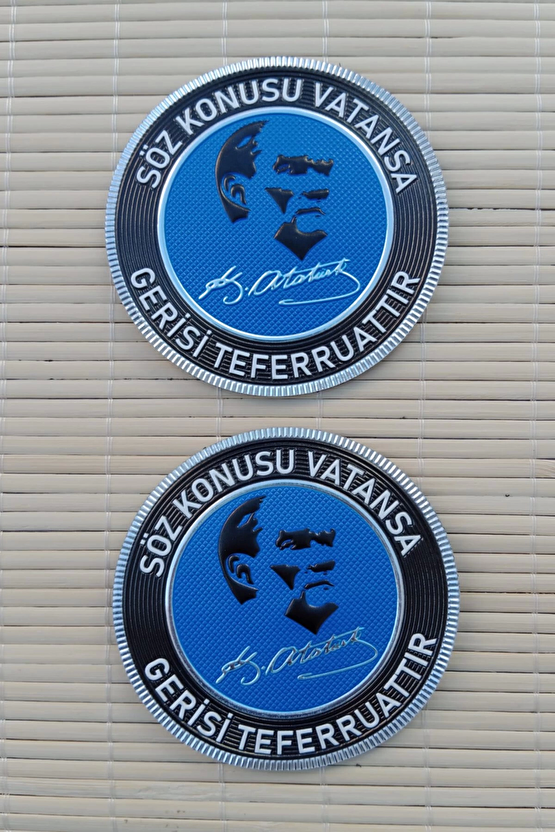 Soz Konusu Vatansa Gerisi Teferruattir 3d Termoplastik Silikon Kabartma Arma Patch Pec