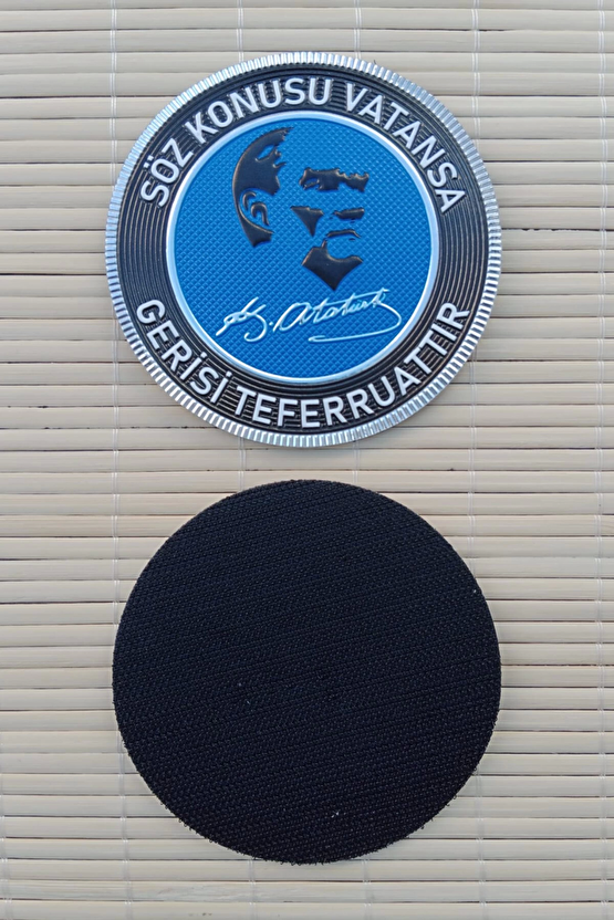 Soz Konusu Vatansa Gerisi Teferruattir 3d Termoplastik Silikon Kabartma Arma Patch Pec