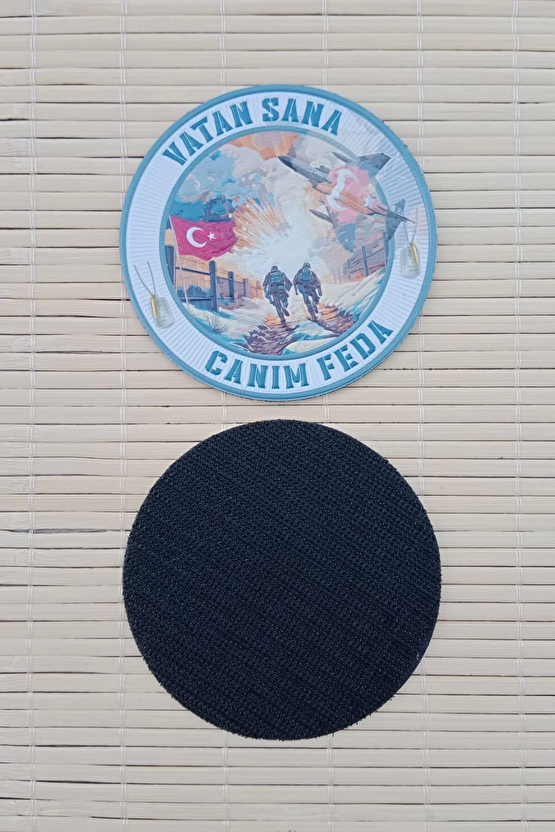 Vatan Sana Canim Feda 3d Termoplastik Silikon Kabartma Arma Patch Pec