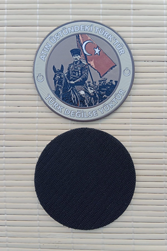 Atin Ustundeki Turktur Turk Degilse Yuktur 3d Termoplastik Silikon Kabartma Arma Pec Patch