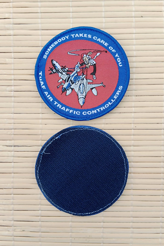 Somebody Takes Care Of You Tuaf Air Traffic Controllers Yazili Nakis İslemeli Arma Pec Patch