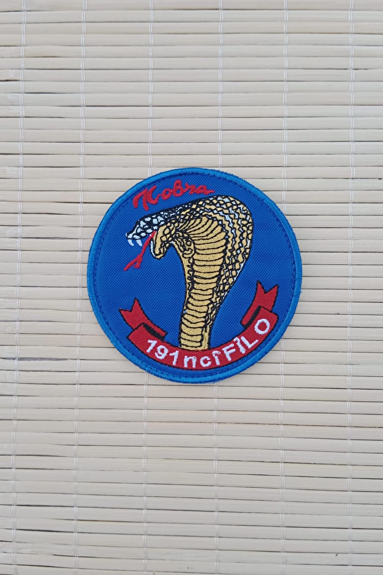 Kobra 191 Nci Filo Yazili Nakis İslemeli Arma Pec Patch