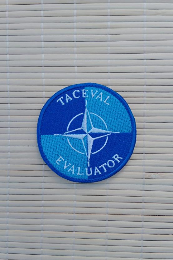 Taceval Evaluator Yazili Nakis İslemeli Arma Pec Patch