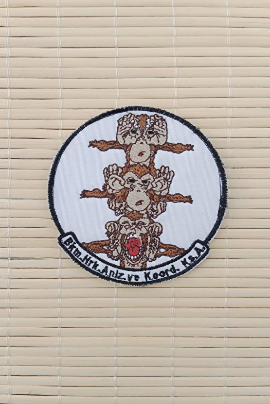 Bkm.mrk.anlz.koord.ks.a Yazili Nakis İslemeli Arma Pec Patch