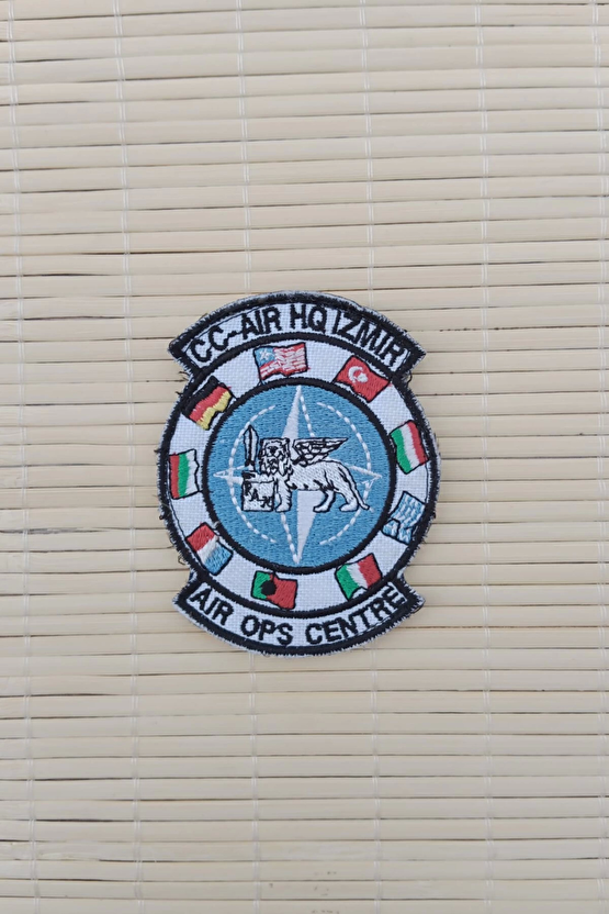 Cc Air Hg İzmir Air Ops Centre Yazili Nakis İslemeli Arma Pec Patch