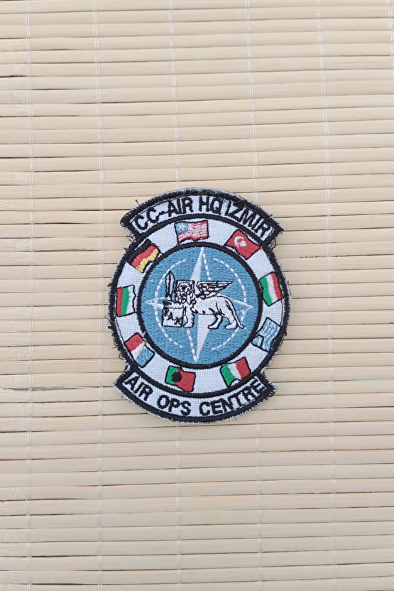 Cc Air Hg İzmir Air Ops Centre Yazili Nakis İslemeli Arma Pec Patch