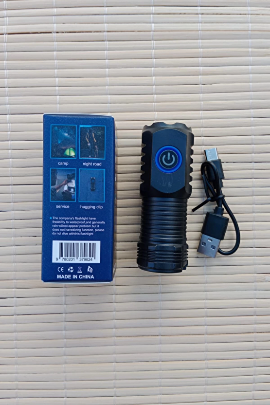 Hs 2401 Usb Sarj Ozellikli Cakarli Kaliteli El Feneri