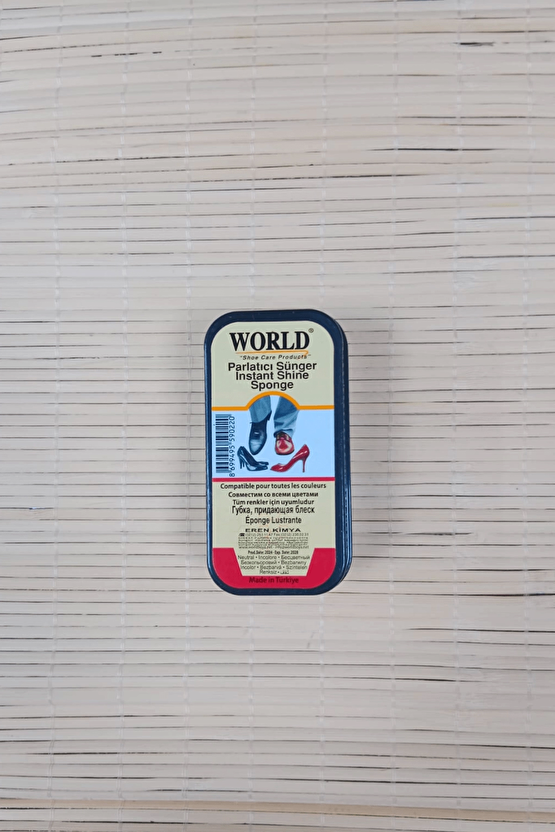 Siyah Renkli World Parlatici Sungeri İnstant Shine Sponge