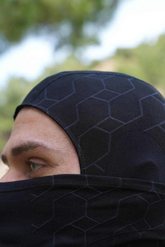 Siyah Renkli Ruzgar Gecirmez Termal Balaklava Kar Maskesi