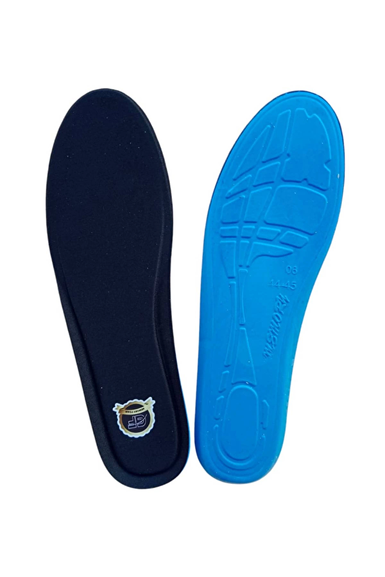 Siyah Renkli Natural Kemer Destekli Ortopedik Memory Foam Ayakkabi Tabanligi İc Ayakkabi Tabanlik