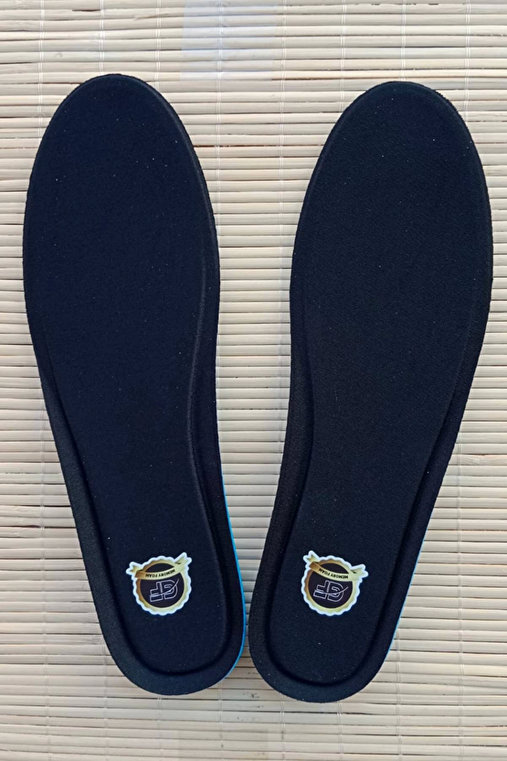 Siyah Renkli Natural Kemer Destekli Ortopedik Memory Foam Ayakkabi Tabanligi İc Ayakkabi Tabanlik