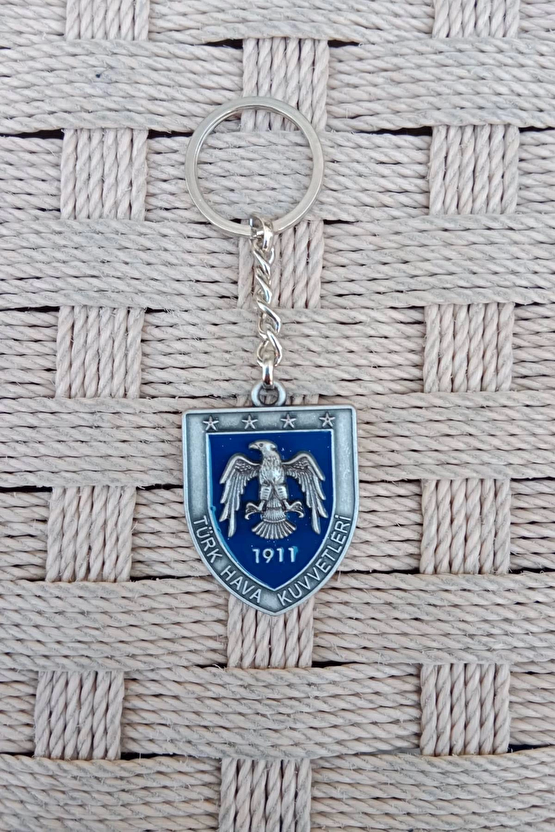 Turk Hava Kuvvetleri 1911 Kabartma Yazili Kartal Amblemli Ozel Tasarim Metal Anahtarlik