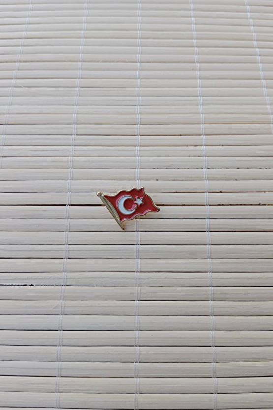 2 Adet Dalgalanan Bayrak 100.yil Sarrafiyeli Taki Ceket Yaka İgnesi Yaka Rozeti