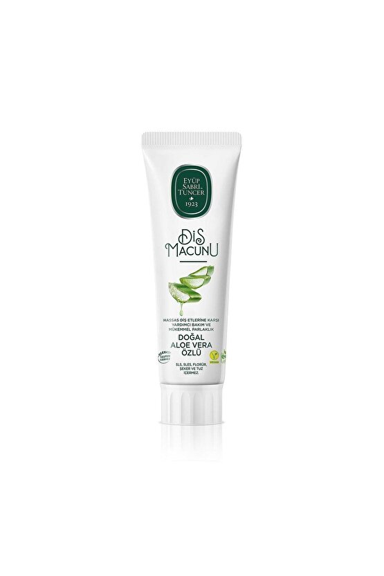 Doğal Aloe Vera Özlü Diş Macunu 90 ml
