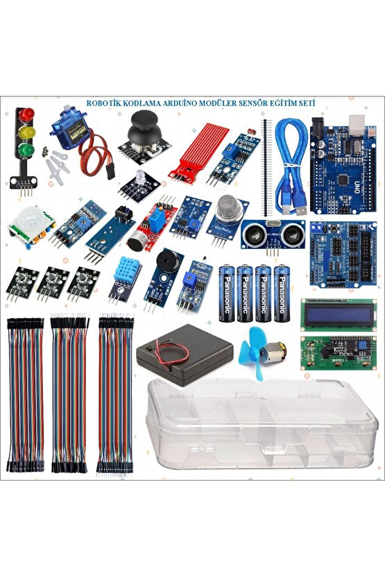 Robotik Kodlama Arduino Modüler Sensör Eğitim Seti