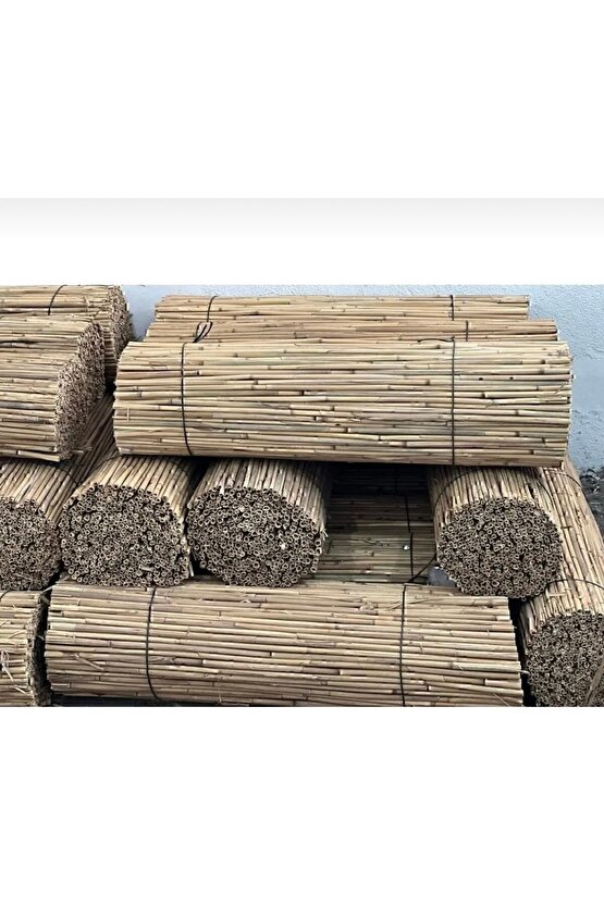 Doğal kamış hasır çit 1m X 5m doğal bambu -bahçe Çiti - Gölgelik Hasır -tavan Dekorasyon