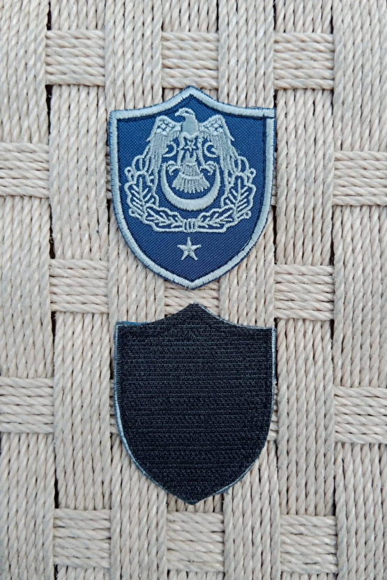 Hava Kuvvetleri Binbasi Subay Lacivert Zemin Kartal Nakisli Sirmali Mini Polar Rutbesi