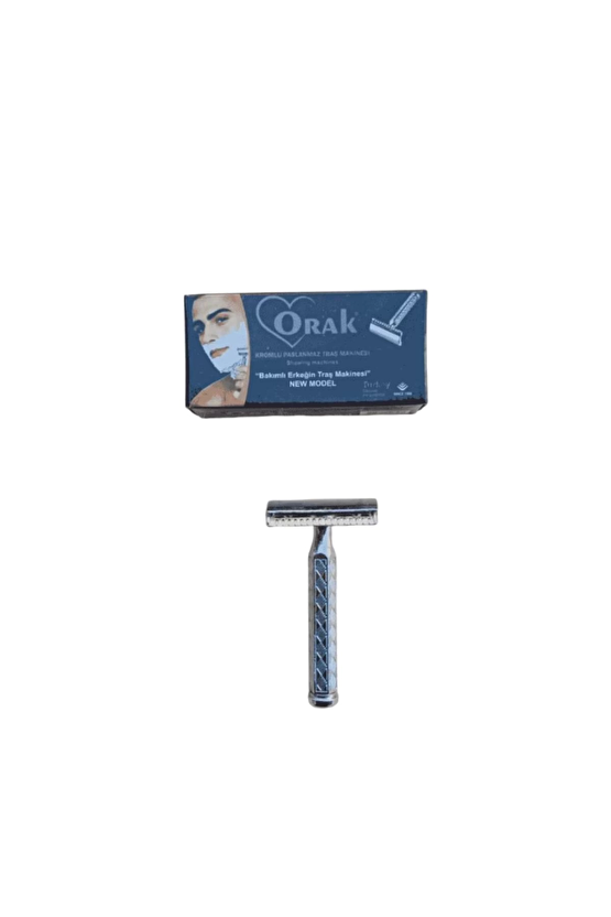 Orak Paslanmaz Krom Tras Makinasi Perma Sharp Yaprak Jilet Arko Berber Tras Sabunu Metal Tras Tasi Sakal Fircasi Tras Se