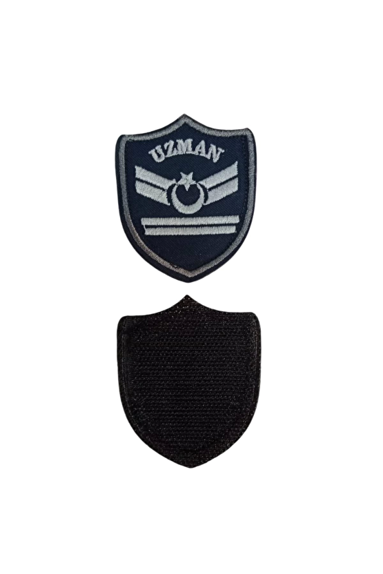 Hava Kuvvetleri Uzman Cavus 2 Kademe Lacivert Zemin Nakisli Mini Polar Arma Rutbesi