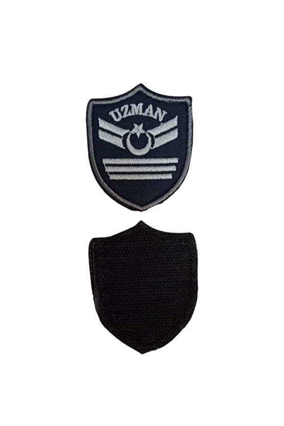 Hava Kuvvetleri Uzman Cavus 3 Kademe Lacivert Zemin Nakisli Mini Polar Arma Rutbesi