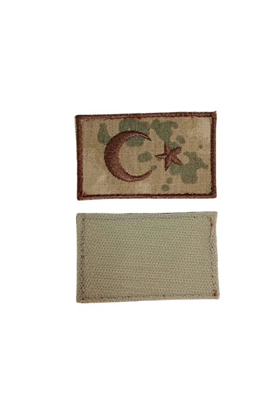 Jandarma Kamuflaj Renkli Nakis İslemeli Arma Pec Patch Bayrak
