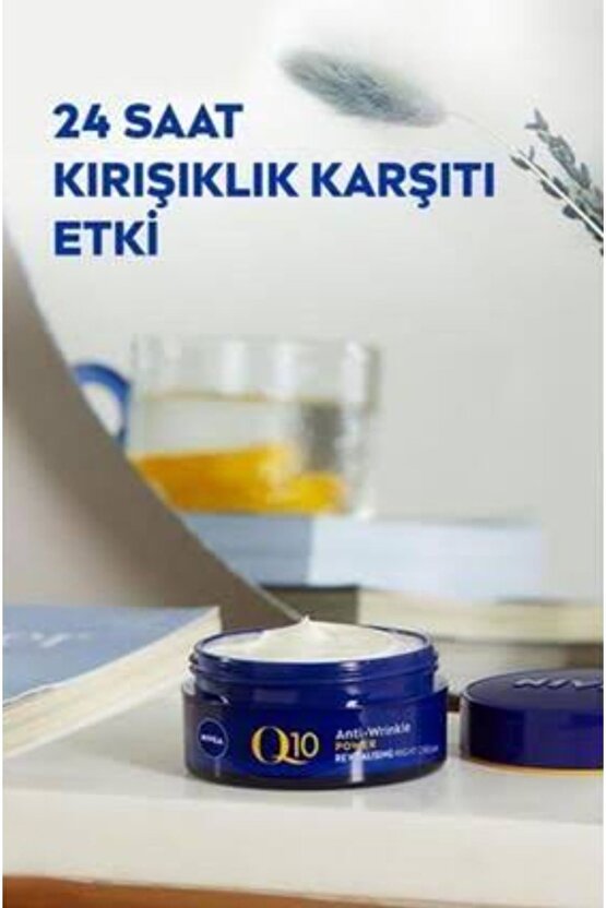 Q10 Power Kırışık Karşıtı +Sıkılaştırıcı Yenileyici Gece Kremi 50 Ml