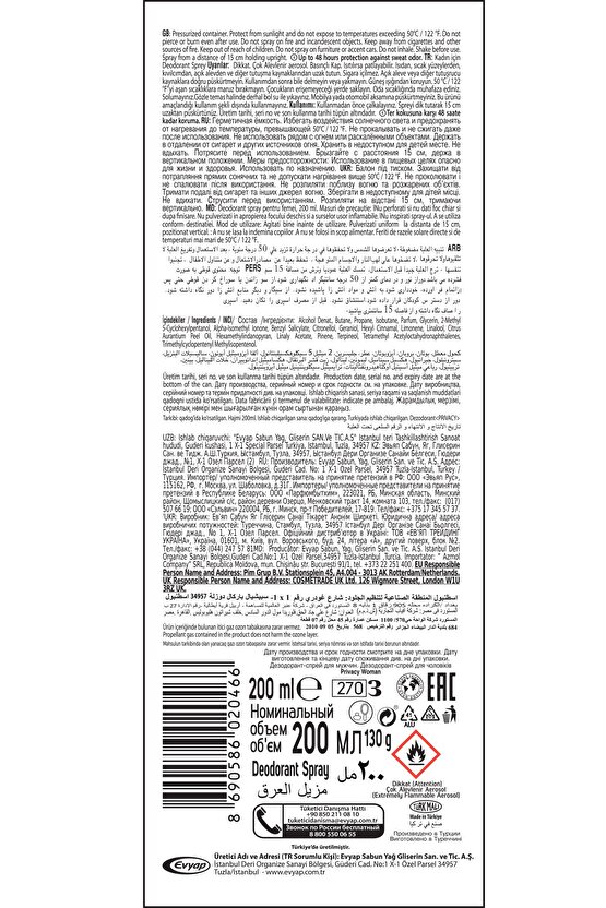 Women Klasik Kadın Deodorant 200 Ml