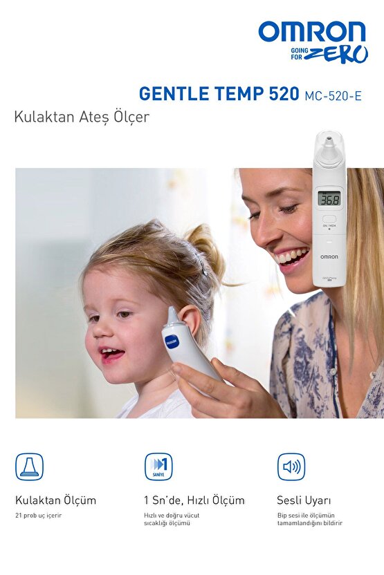 Gentle Temp 520, Kulaktan 1 Snde Ölçüm Yapan Ateş Ölçer