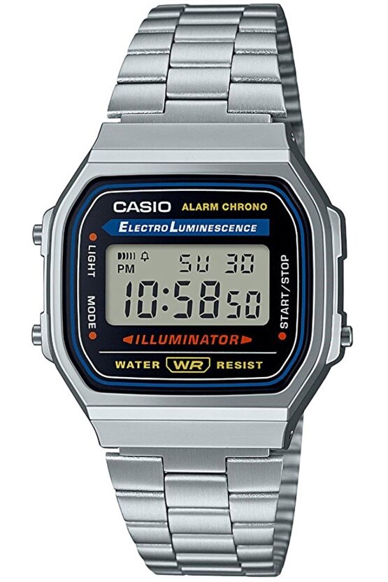 Unisex Retro Kol Saati A168WA-1WDF (2 Yıl Türkiye Distribütörü Ersa Saat Garantilidir)