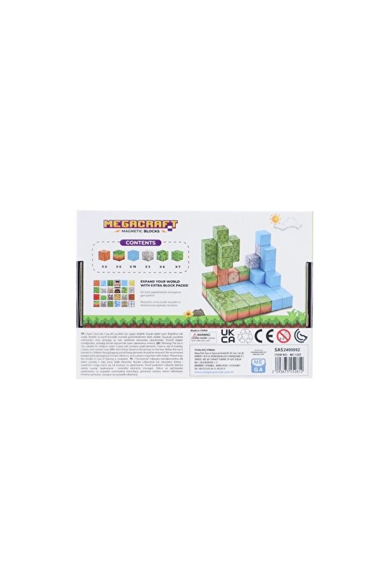 Minecraft Orman Temalı 47 Parça Manyetik Lego Minecraft Manyetik Lego Minecraft Lego Megacraft Lego