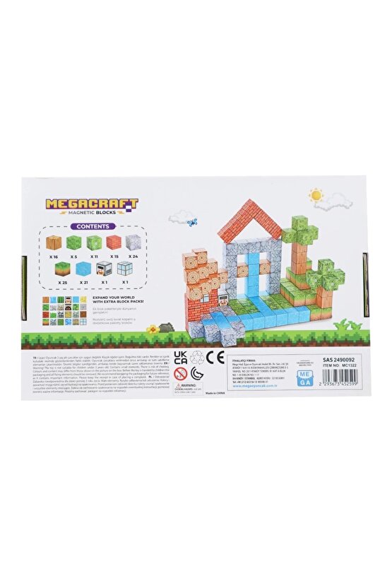 Minecraft Orman Temalı 119 Parça Manyetik Lego Minecraft Manyetik Lego Minecraft Lego Megacraft Lego