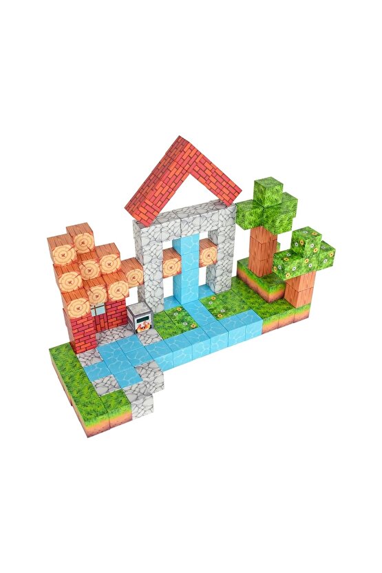 Minecraft Orman Temalı 119 Parça Manyetik Lego Minecraft Manyetik Lego Minecraft Lego Megacraft Lego
