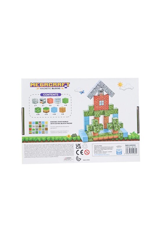 Minecraft Orman Temalı 88 Parça Manyetik Lego Minecraft Manyetik Lego Minecraft Lego Megacraft Lego