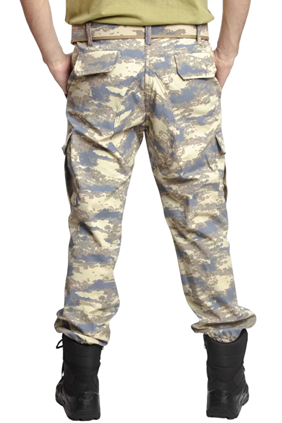 Hava Kuvvetleri Yeni Kamuflaj Renkli Kargo Cepli Airsoft Taktik Askeri Pantolon