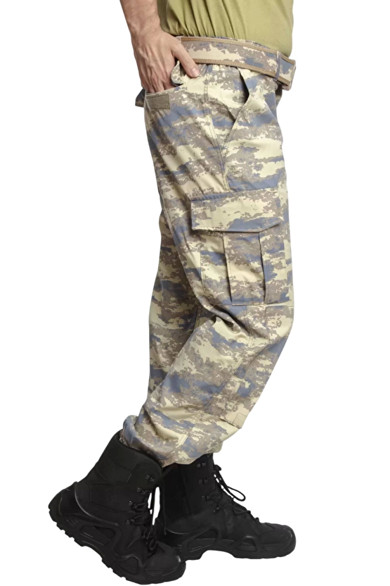 Hava Kuvvetleri Yeni Kamuflaj Renkli Kargo Cepli Airsoft Taktik Askeri Pantolon