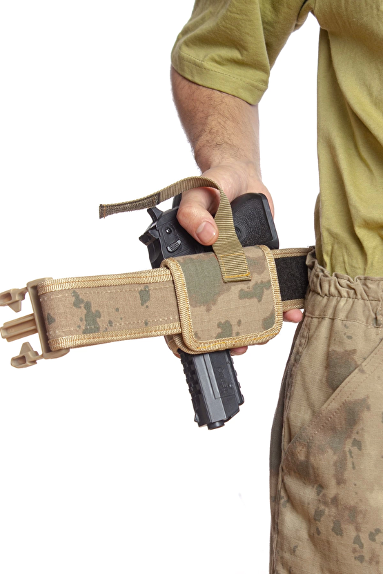 Sag El Jandarma Kamuflaj Renkli Mini Speed Airsoft Palaskaya Kemere Gecirmeli İmpertex Kase Silah Kilifi