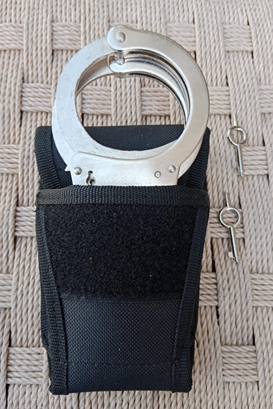Siyah Renkli Paslanmaz Celik Masolet Kelepce Ve Kapali Kelepce Kilifi