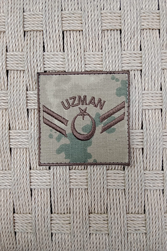 Jandarma Uzman Cavus Kamuflaj Renkli Nakis Kol Rutbe