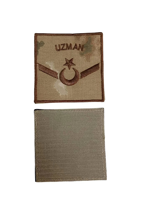 Jandarma Uzman Onbasi Kamuflaj Renkli Nakis Kol Rutbe