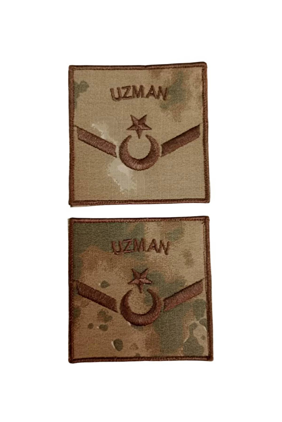 Jandarma Uzman Onbasi Kamuflaj Renkli Nakis Kol Rutbe